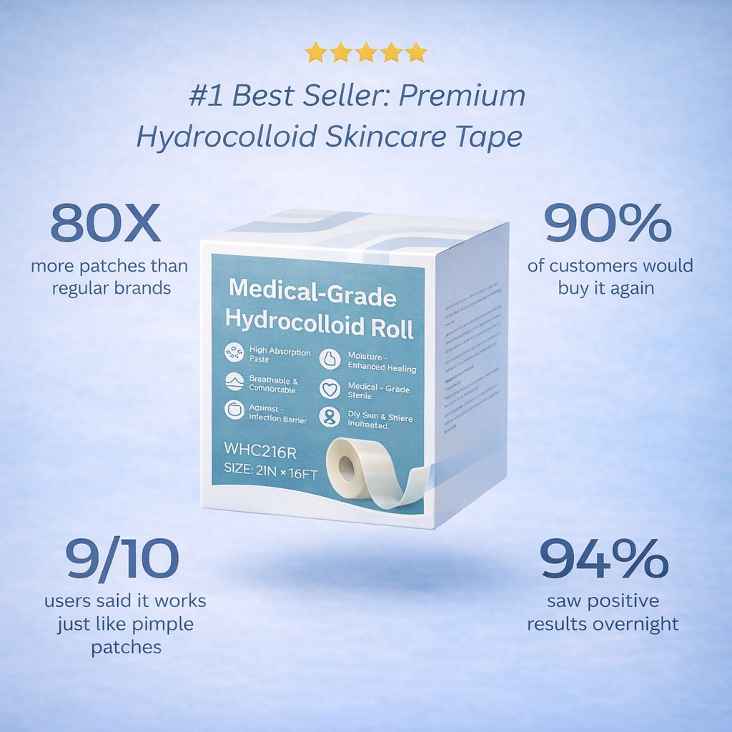 Hydrocolloid Skincare Tape (Pimple Patch Roll)